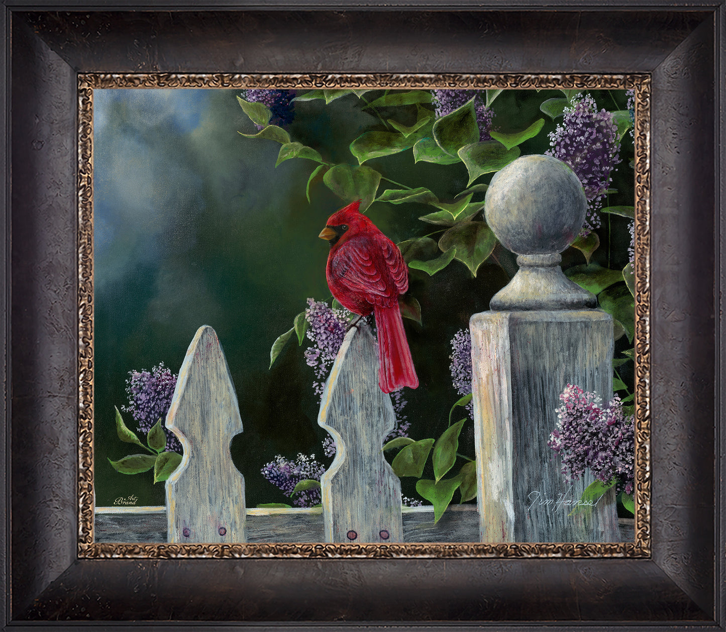 Birds Eye View-Cardinal - Limited Edition Canvas