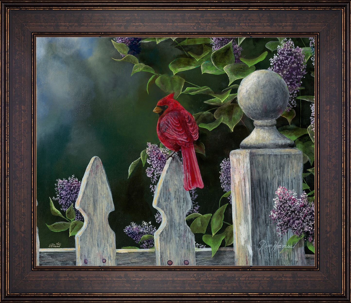 Birds Eye View-Cardinal - Limited Edition Canvas