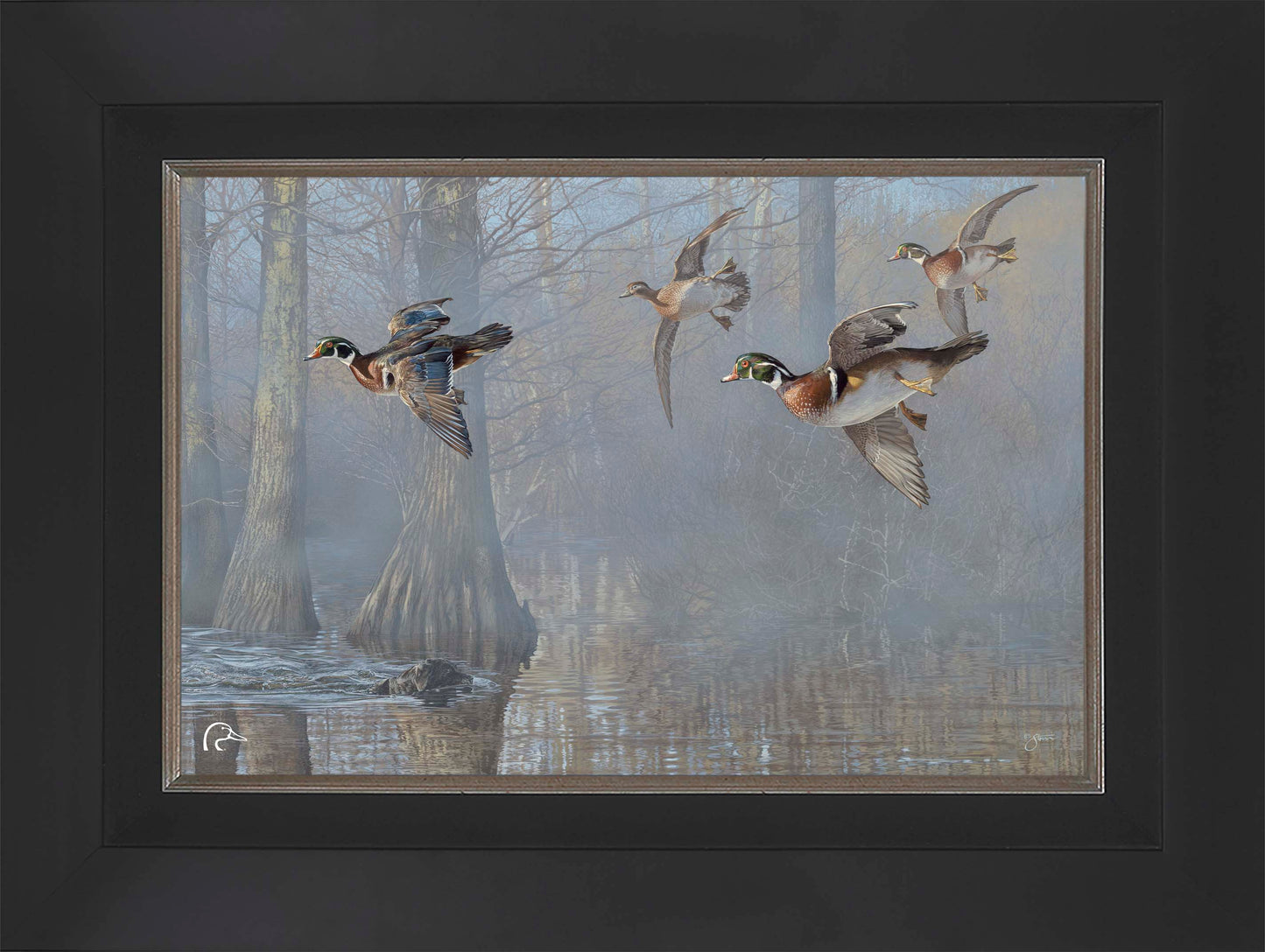 Out of the Mist  Limited Edition Canvas - Official Ducks Unlimited Art