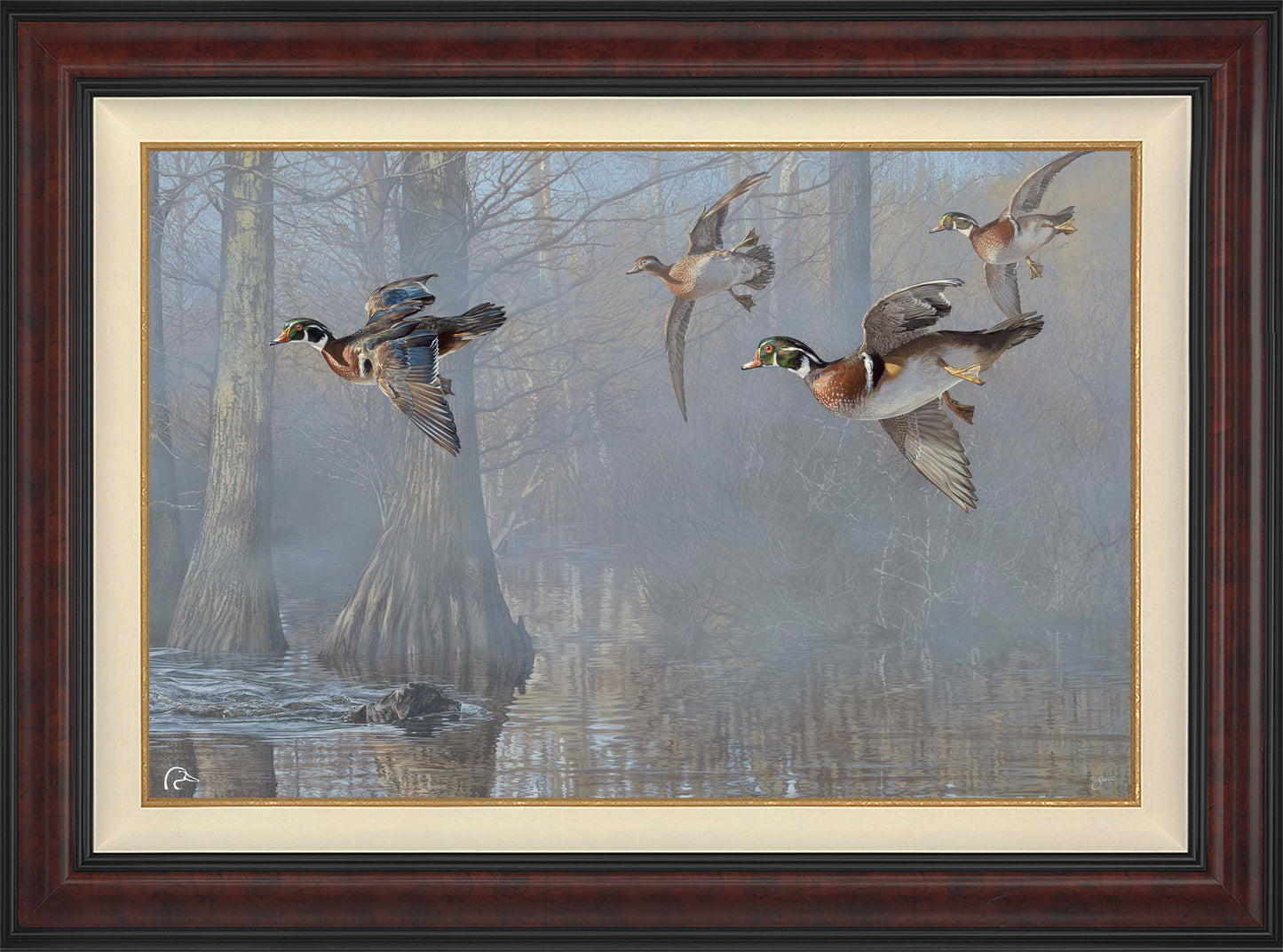 Out of the Mist  Limited Edition Canvas - Official Ducks Unlimited Art