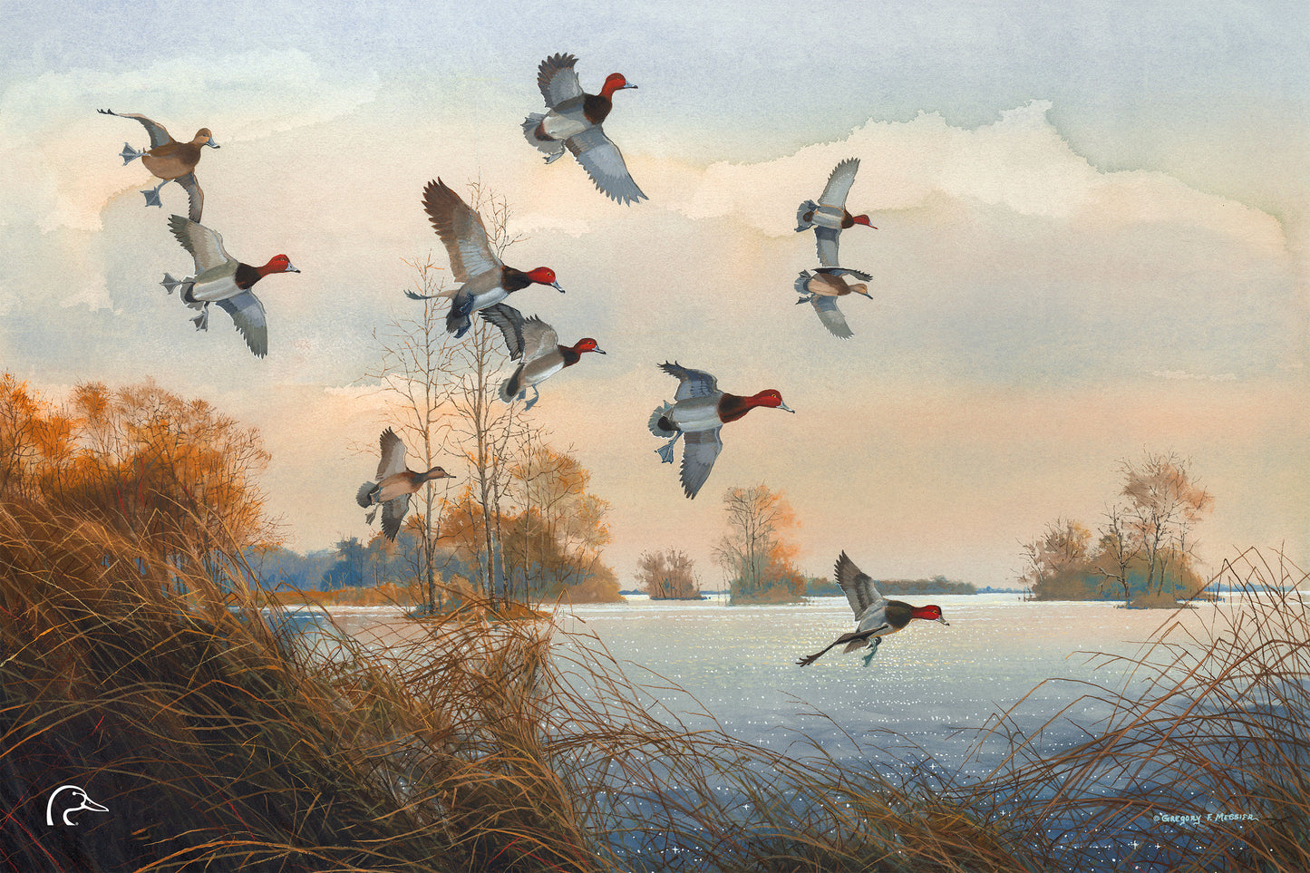 Redheads Redoubt Limited Edition Canvas - Official Ducks Unlimited Art