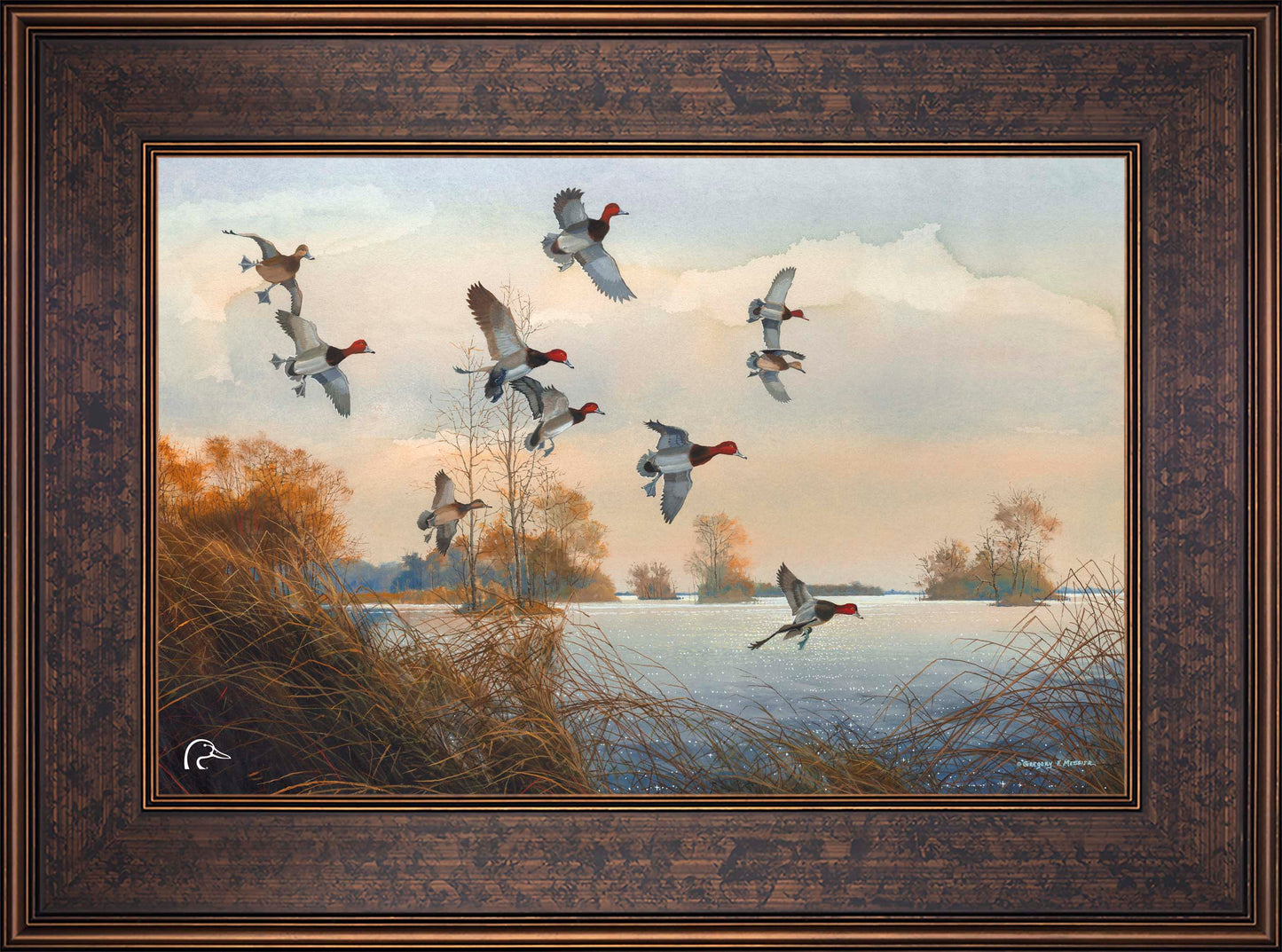 Redheads Redoubt Limited Edition Canvas - Official Ducks Unlimited Art