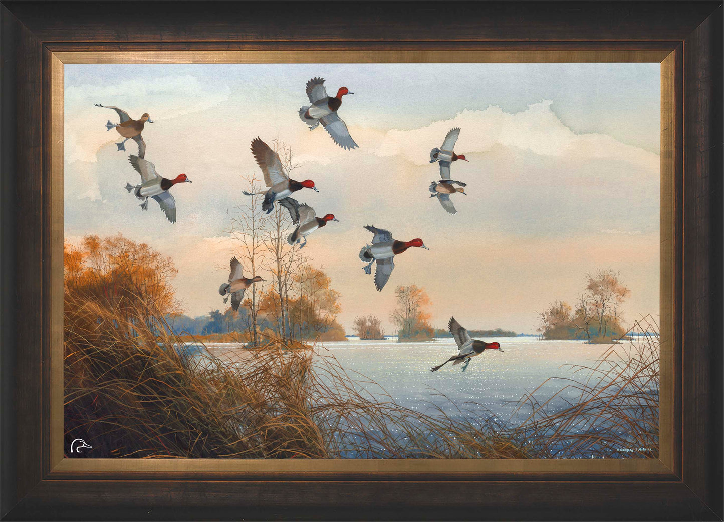 Redheads Redoubt Limited Edition Canvas - Official Ducks Unlimited Art
