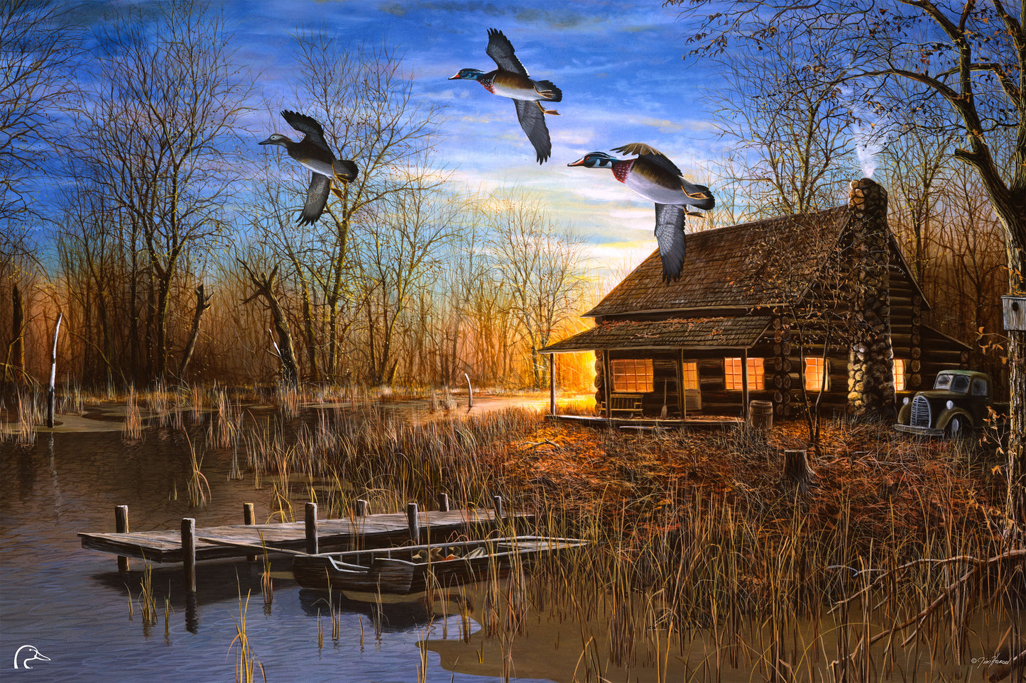 Passing Through Limited Edition Canvas - Official Ducks Unlimited Art