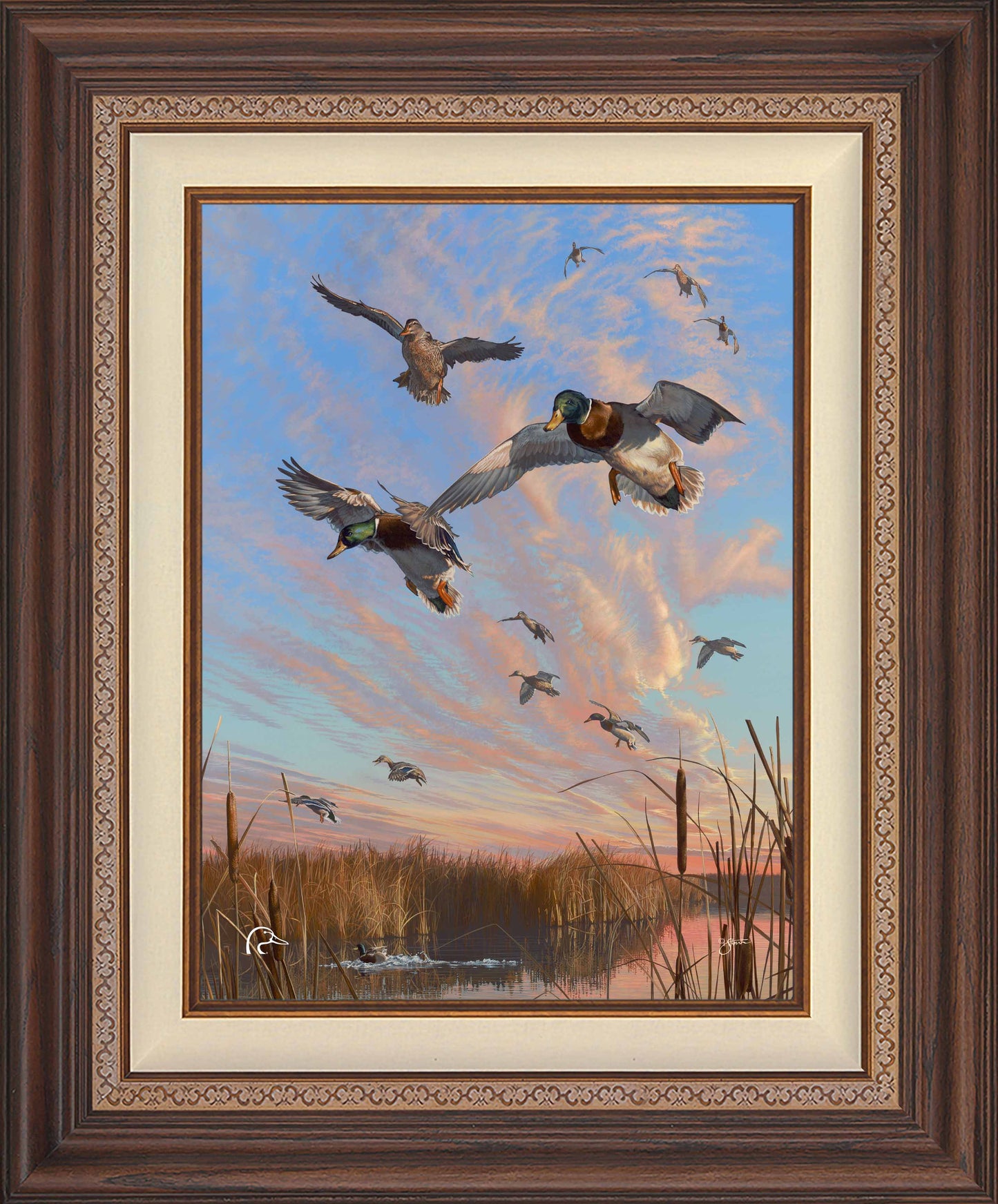 Sunset's Last Minutes Limited Edition Canvas - Official Ducks Unlimited Art