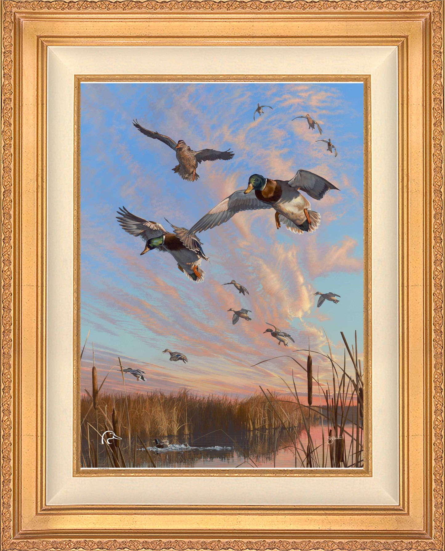 Sunset's Last Minutes Limited Edition Canvas - Official Ducks Unlimited Art