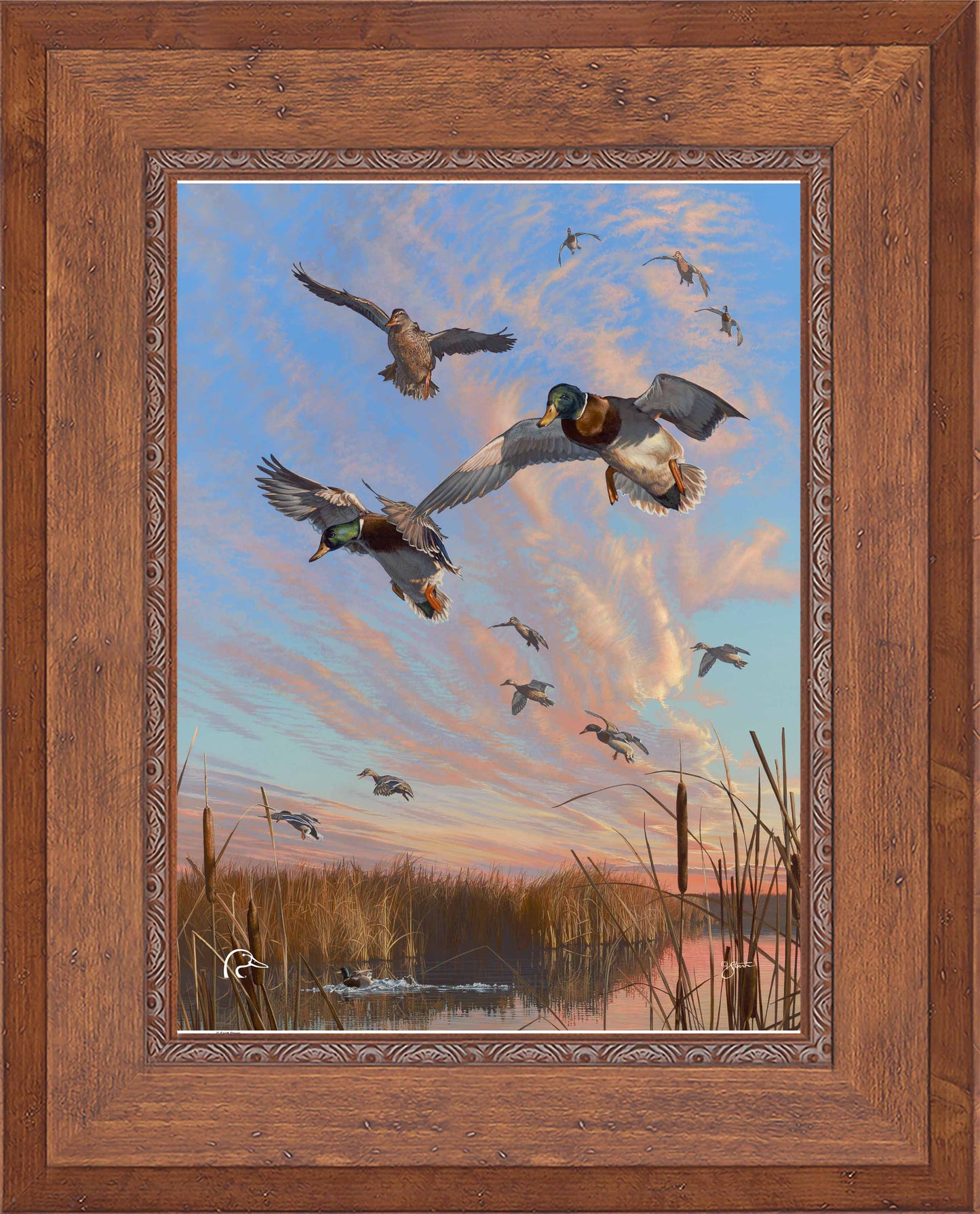 Sunset's Last Minutes Limited Edition Canvas - Official Ducks Unlimited Art