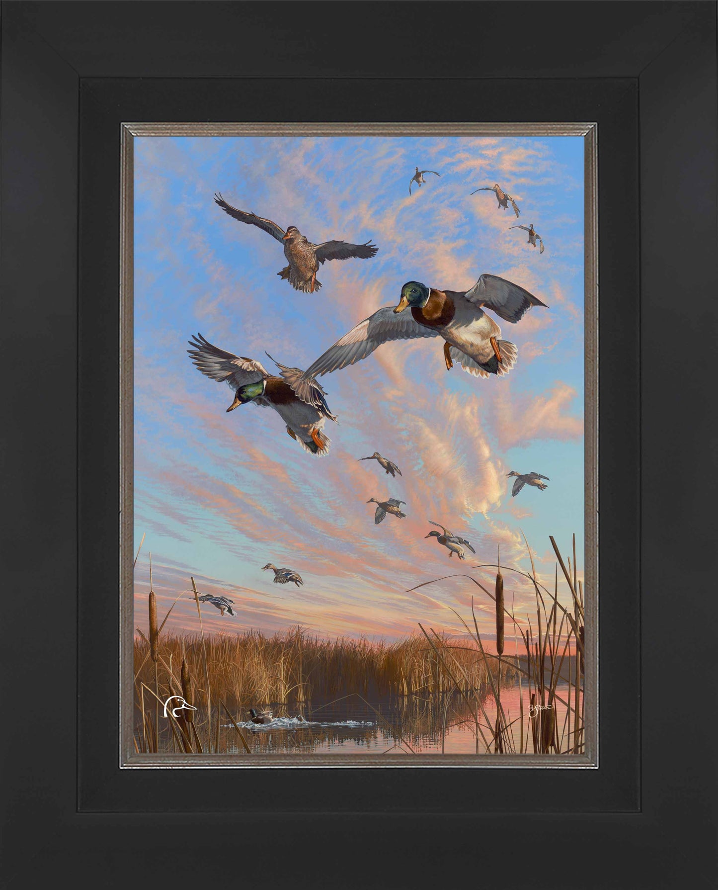 Sunset's Last Minutes Limited Edition Canvas - Official Ducks Unlimited Art