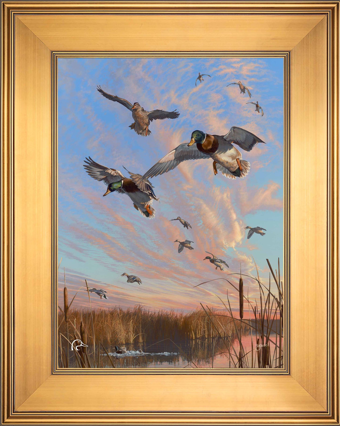 Sunset's Last Minutes Limited Edition Canvas - Official Ducks Unlimited Art