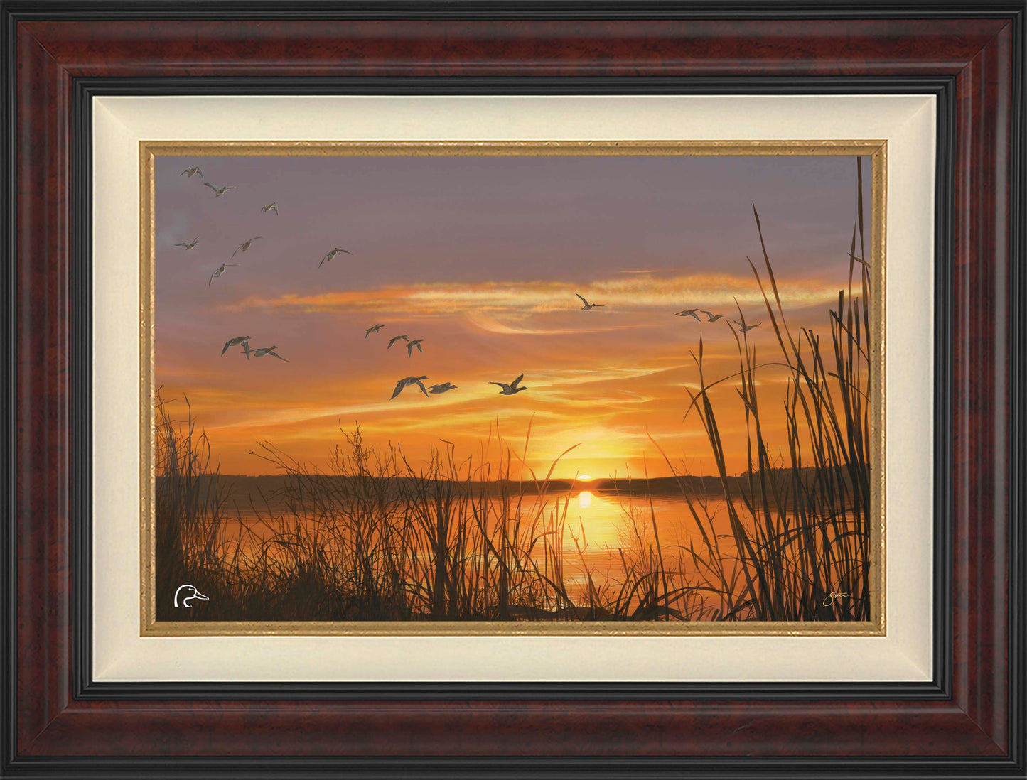 Sunset's Last Minutes Limited Edition Canvas - Official Ducks Unlimited Art