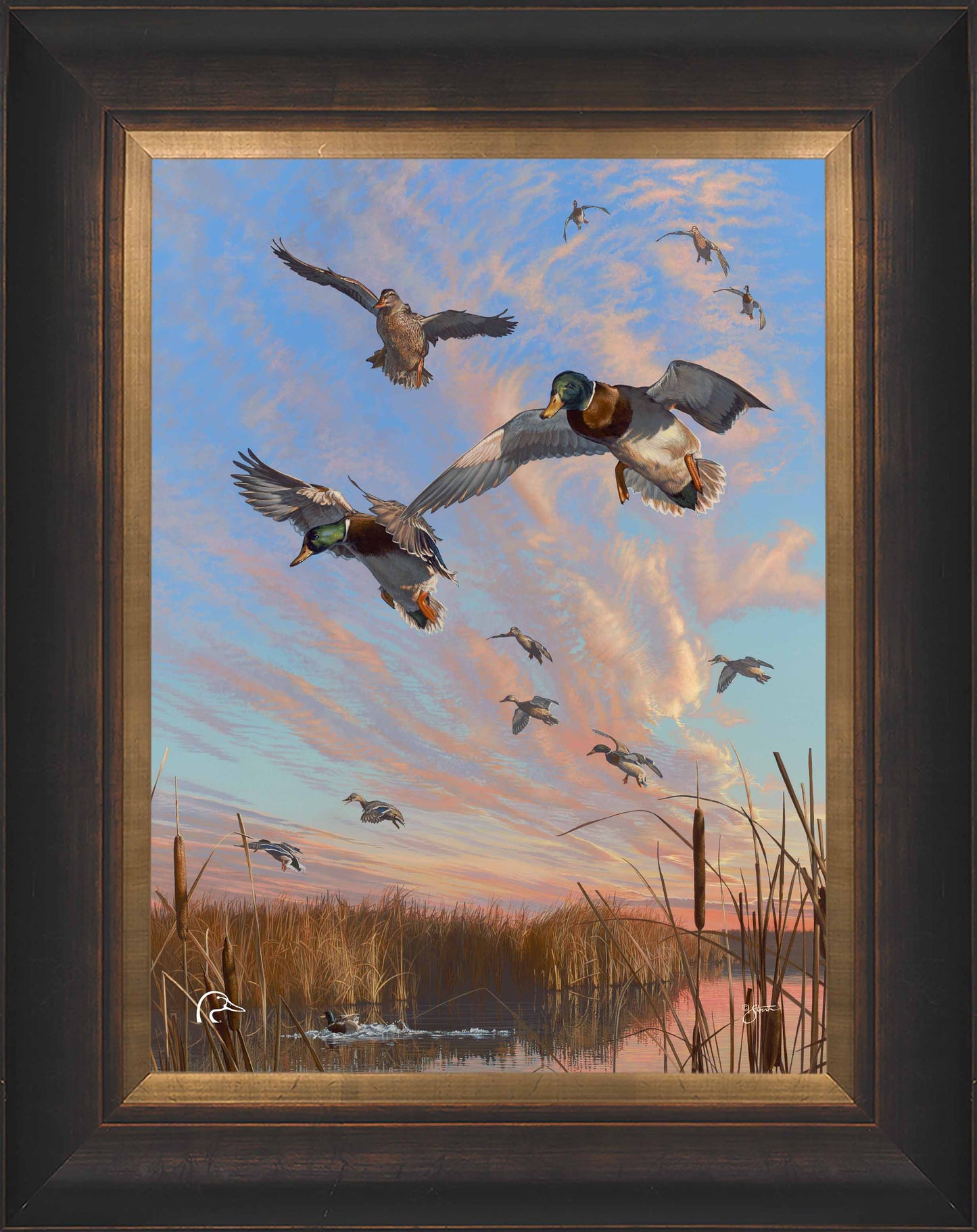 Sunset's Last Minutes Limited Edition Canvas - Official Ducks Unlimited Art