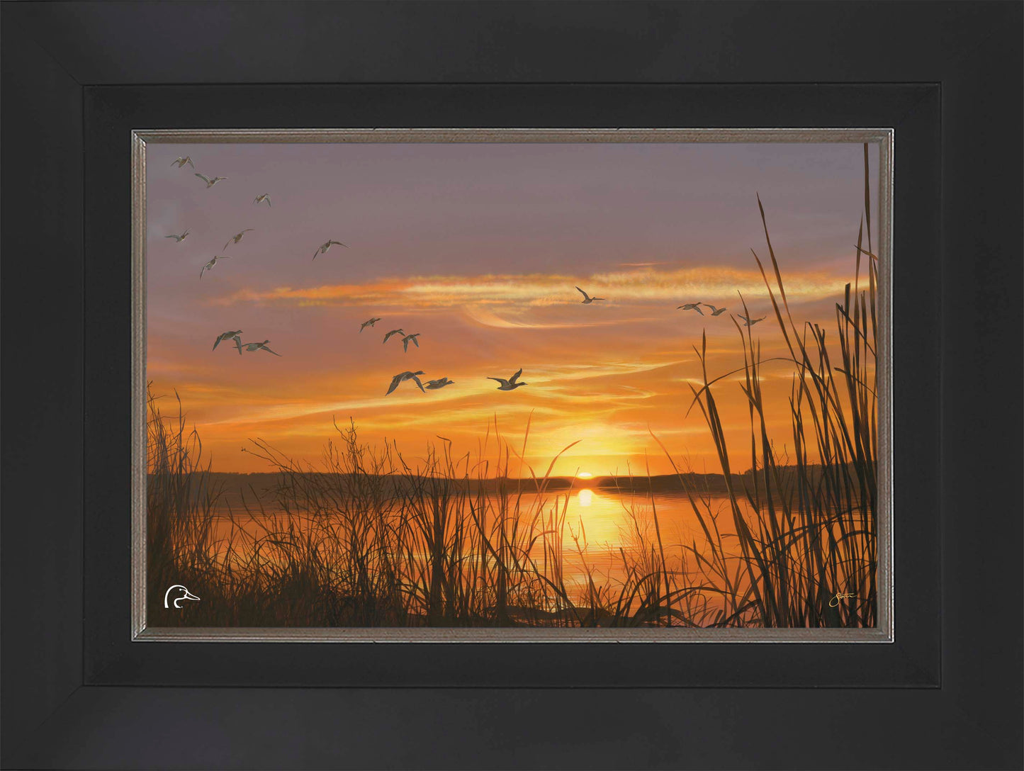 Sunset's Last Minutes Limited Edition Canvas - Official Ducks Unlimited Art