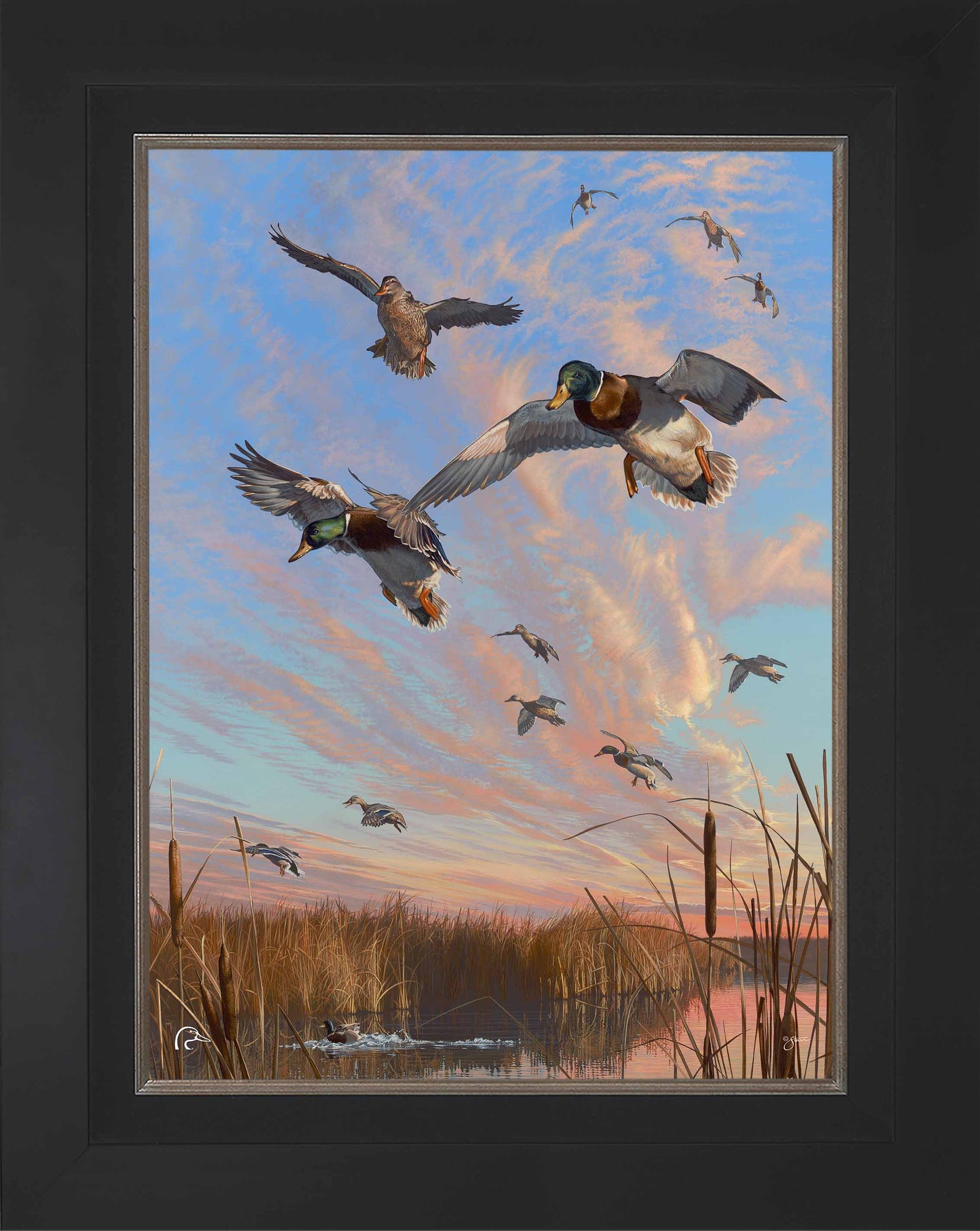 Sunset's Last Minutes Limited Edition Canvas - Official Ducks Unlimited Art