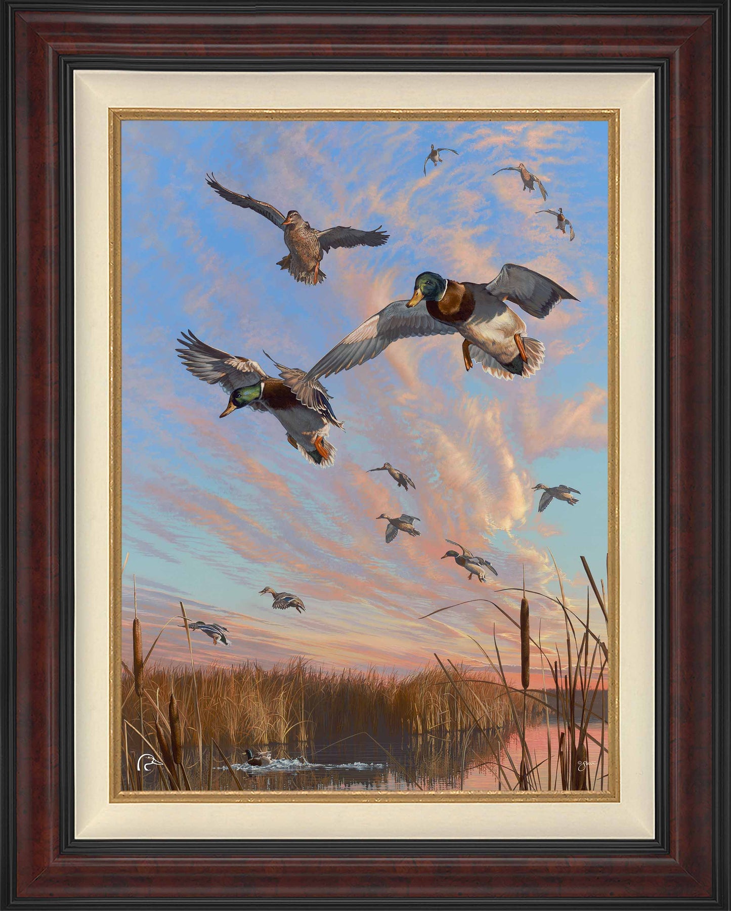 Sunset's Last Minutes Limited Edition Canvas - Official Ducks Unlimited Art