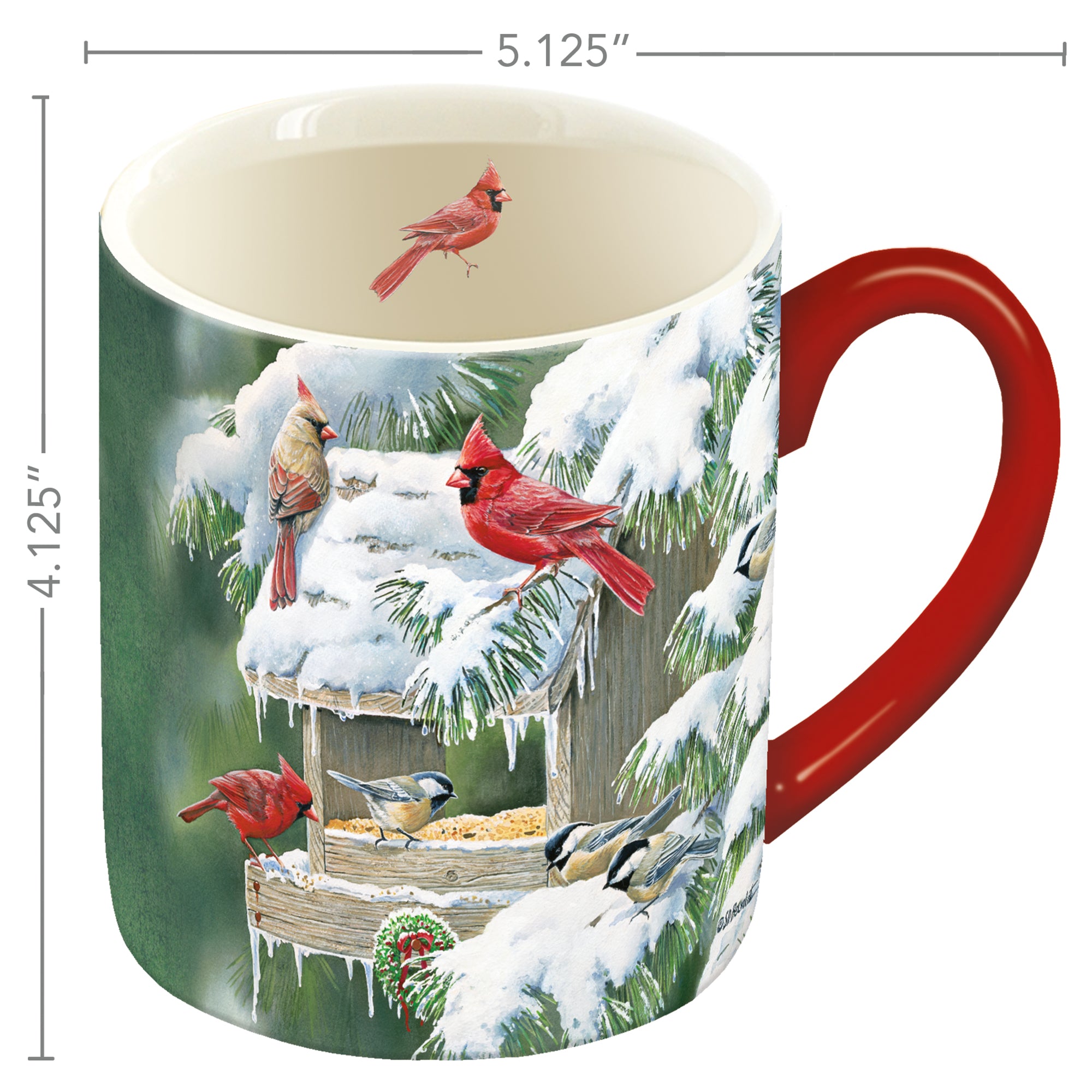 Hoolum（デッドストック）　赤西ミサンガ Cardinal Christmas - Coffee Mug Coffee Mug from Wild Wings