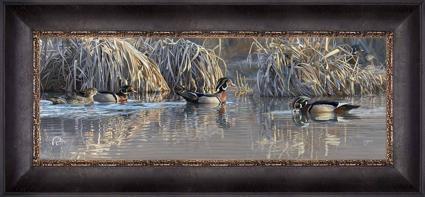 Backwater Gathering Limited Edition Canvas - Official Ducks Unlimited