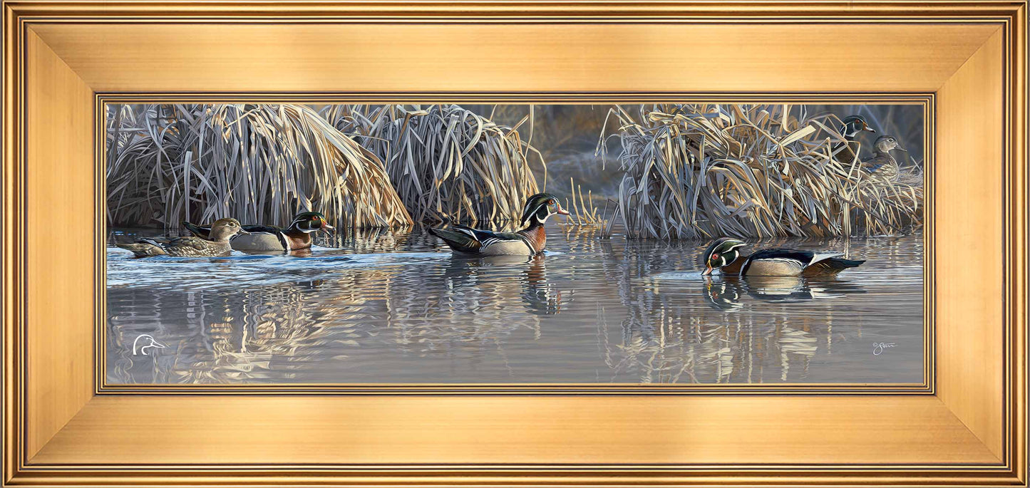 Backwater Gathering Limited Edition Canvas - Official Ducks Unlimited