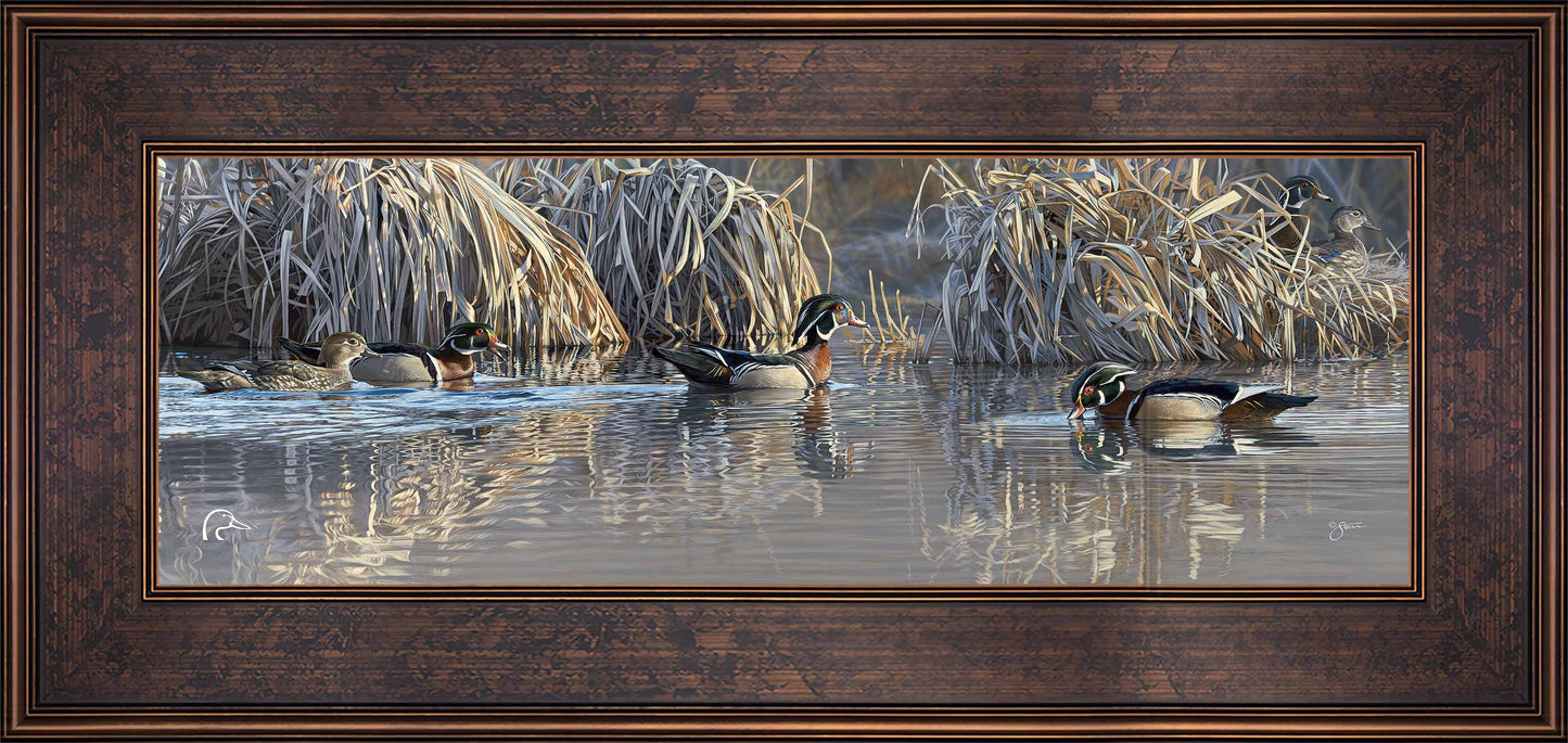 Backwater Gathering Limited Edition Canvas - Official Ducks Unlimited