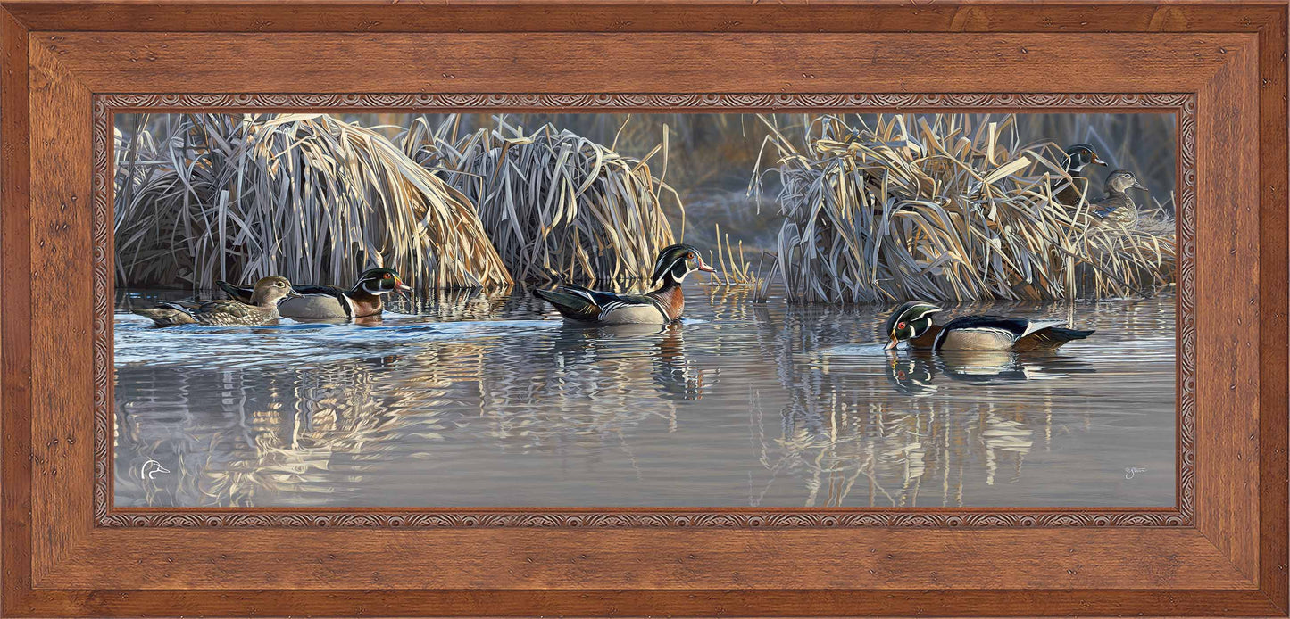 Backwater Gathering Limited Edition Canvas - Official Ducks Unlimited
