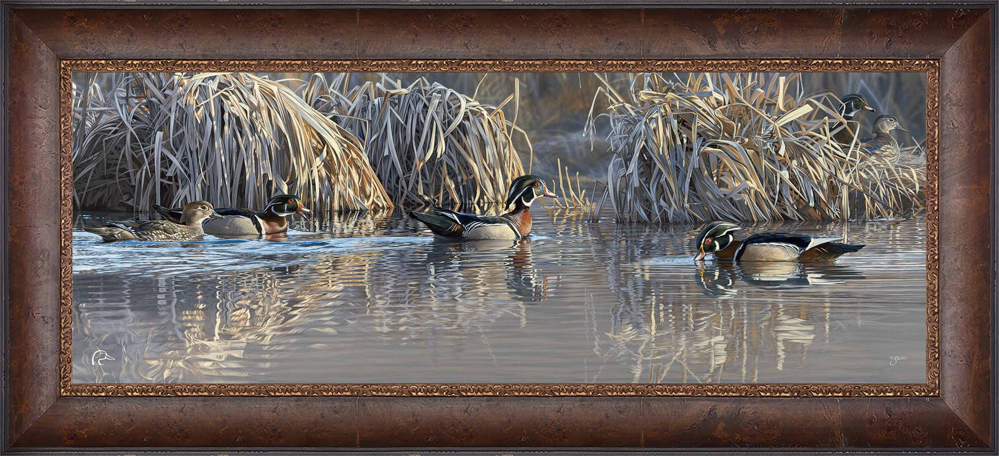 Backwater Gathering Limited Edition Canvas - Official Ducks Unlimited