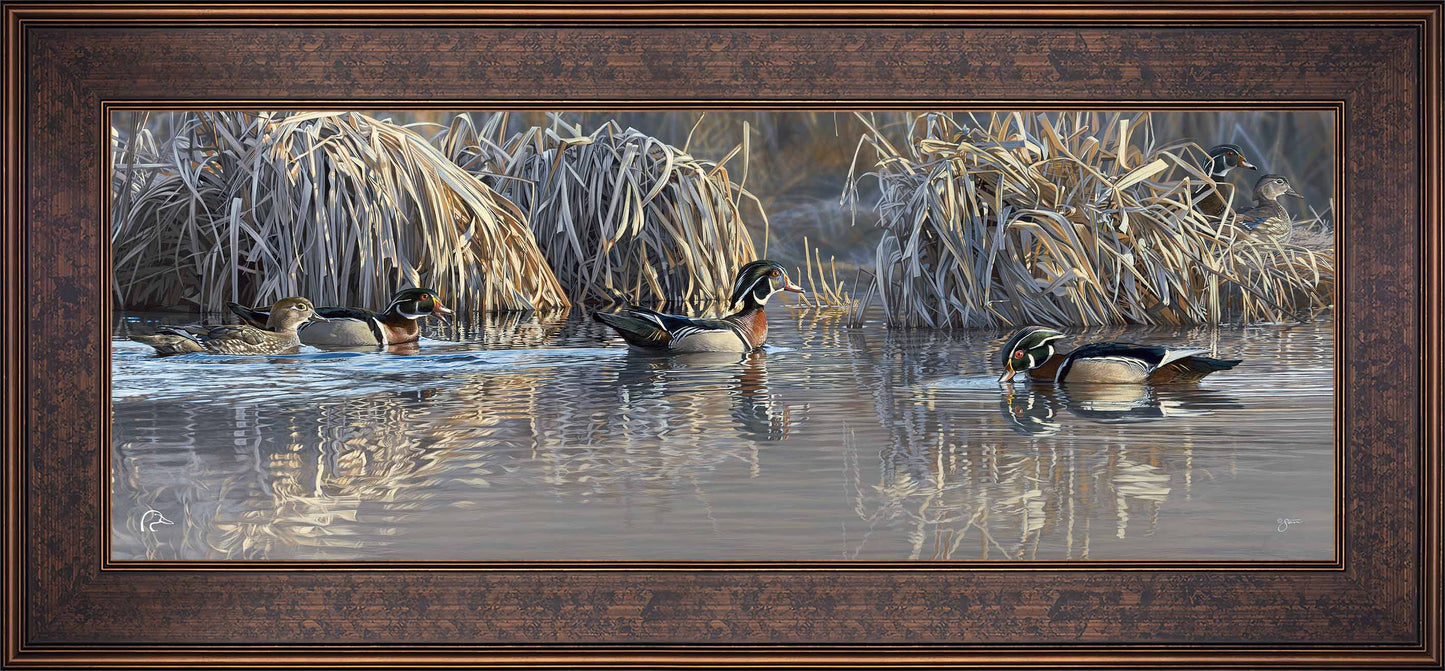 Backwater Gathering Limited Edition Canvas - Official Ducks Unlimited