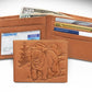 Leather Bifold Bear Wallet