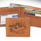 Leather Bifold Deer Wallet