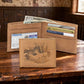 Leather Bifold Deer Wallet