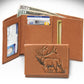 Leather Trifold Elk Wallet