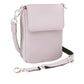 Leather Crossbody Phone Pouch Concealed Carry Purse Cowhide - Lavender