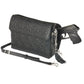 Leather Clutch Concealed Carry Purse Embroidered Lambskin - Black