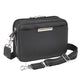 Leather Slim Clutch Crossbody Concealed Carry Bag Cowhide - Black