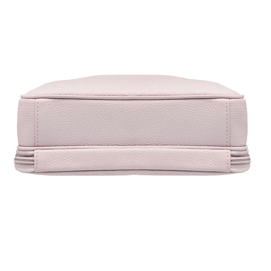 Leather Slim Clutch Crossbody Concealed Carry Bag Cowhide - Lavender