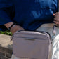 Leather Slim Clutch Crossbody Concealed Carry Bag Cowhide - Lavender