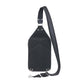 Leather Sling Backpack Concealed Carry Bag Cowhide - Black