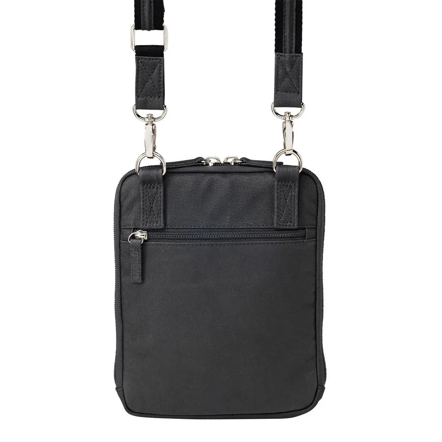 Leather Crossbody Essential Concealed Carry Tumbled Leather - Black