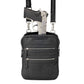 Leather Crossbody Essential Concealed Carry Tumbled Leather - Black