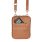 Leather Crossbody Essential Concealed Carry Tumbled Leather - Tan