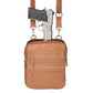 Leather Crossbody Essential Concealed Carry Tumbled Leather - Tan