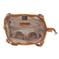 Leather BOHO Shoulder Tote Concealed Carry Purse Cowhide - Tan