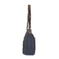 Leather BOHO Shoulder Tote Concealed Carry Purse USA Cowhide - Indigo