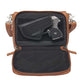 Leather Crossbody Organizer Concealed Carry Purse USA Cowhide - Tan