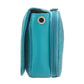 Leather Crossbody Organizer Concealed Carry Purse USA Cowhide - Turquoise