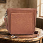 Leather BOHO Mini Crossbody Concealed Carry Purse USA Cowhide - Tan