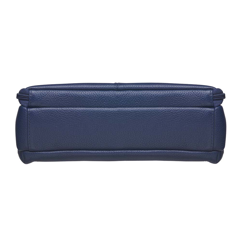 Leather Clutch Concealed Carry Purse Cowhide - Indigo