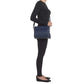Leather Clutch Concealed Carry Purse Cowhide - Indigo