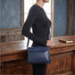 Leather Clutch Concealed Carry Purse Cowhide - Indigo