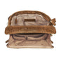 Leather Clutch Concealed Carry Purse Debossed USA Cowhide - Tan