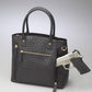 Leather Town Tote Concealed Carry Purse USA Cowhide - Black