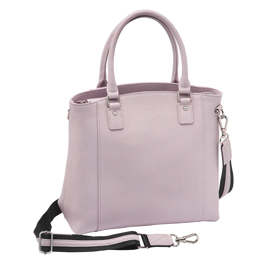 Town Tote Concealed Carry Purse Cowhide Lavender